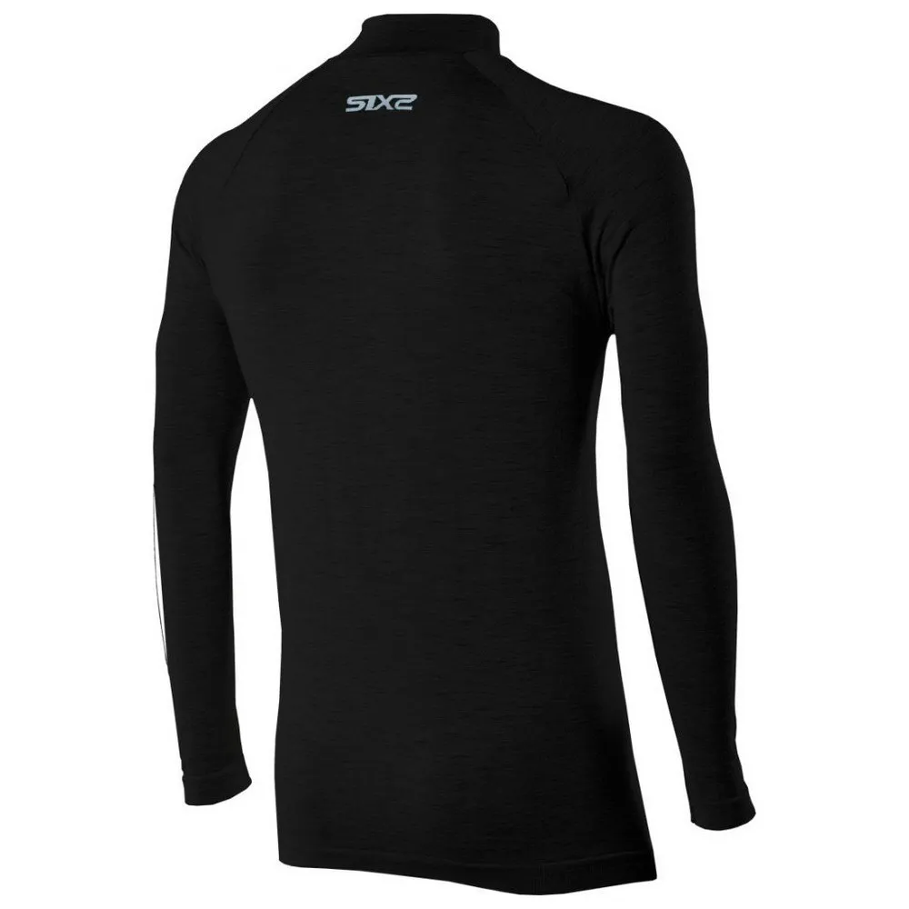 SIXS Ts3 Merinos Langarmet Baselag, Wool black