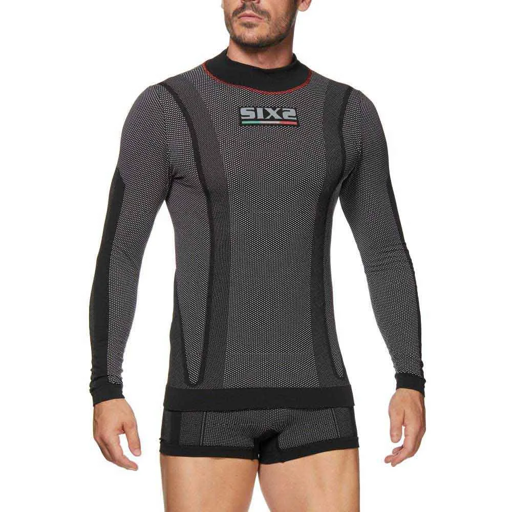SIXS Ts3w Cu Langarmet Baselag, Black / red