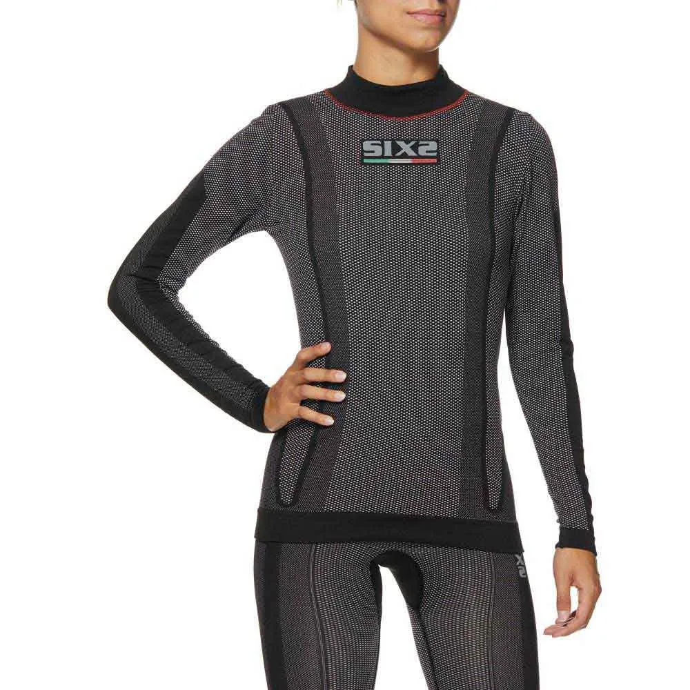 SIXS Ts3w Cu Langarmet Baselag, Black / red