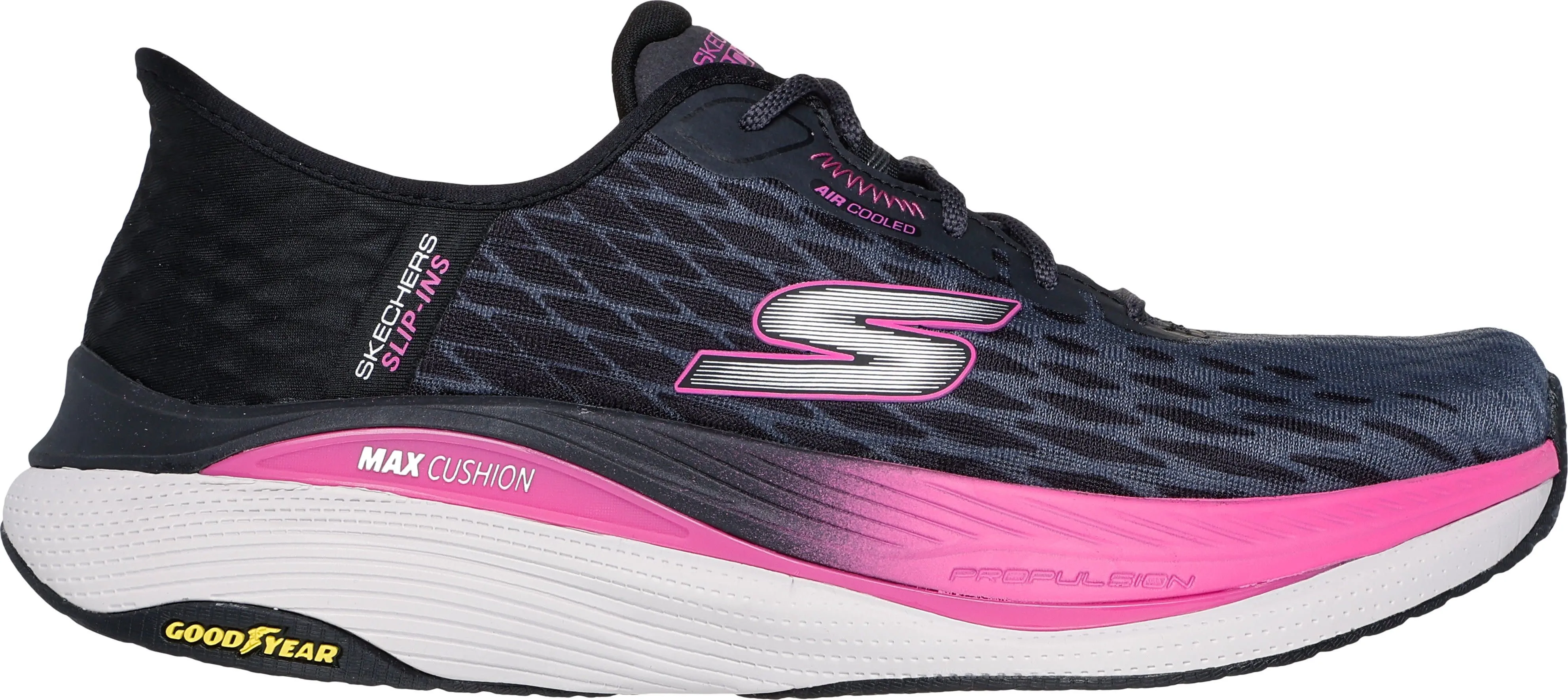 Skechers Max Cushioning Propulsion, Black/hot pink Skechers Max Cushioning Propulsion, Black/hot pink