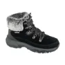 Black suede / duraleather / faux fur
