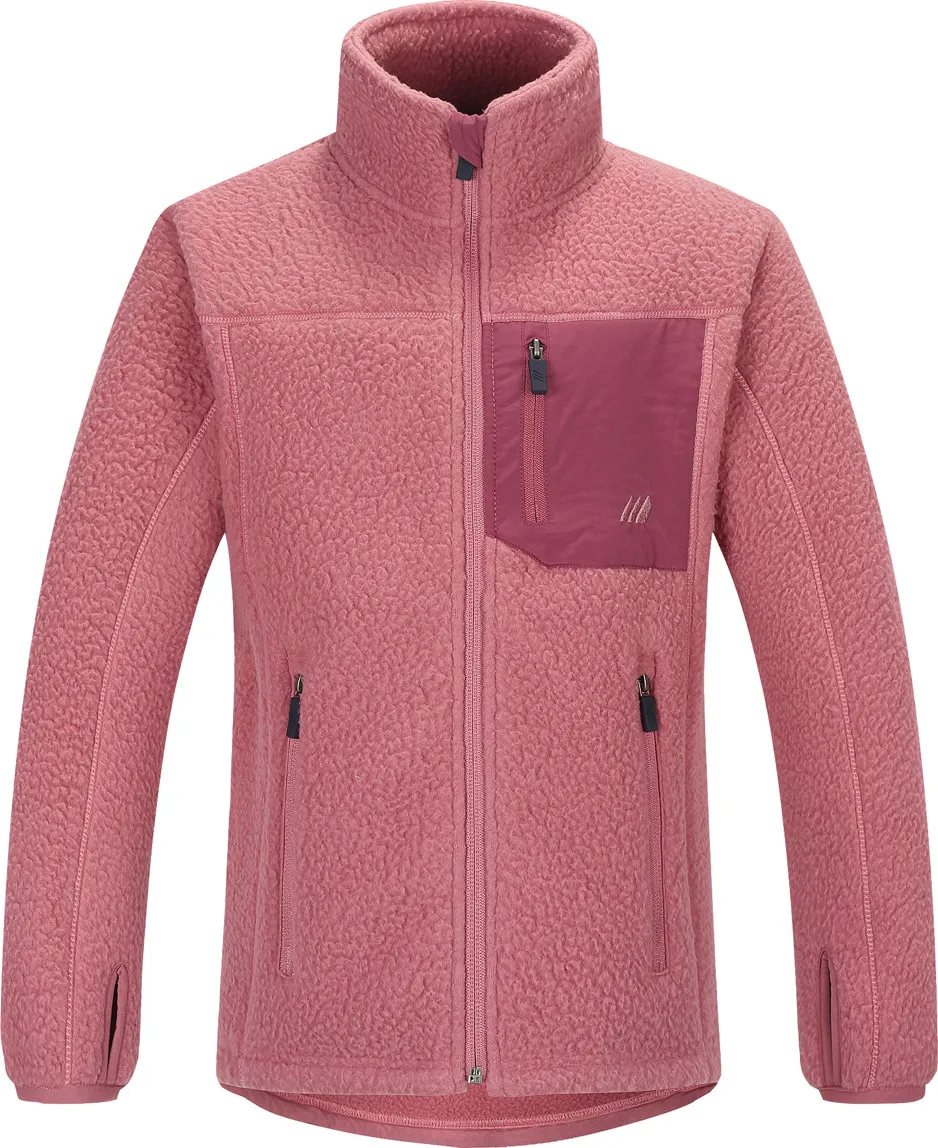 Skogstad Juniors' Leirbekk Pilefleece Jacket, Heather rose, 124-130/8Y Skogstad Juniors' Leirbekk Pilefleece Jacket, Heather rose, 124-130/8Y