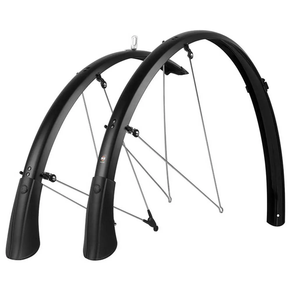 SKS Bluemels Matt 45 Mm Skjermsett, Black matt, 28"