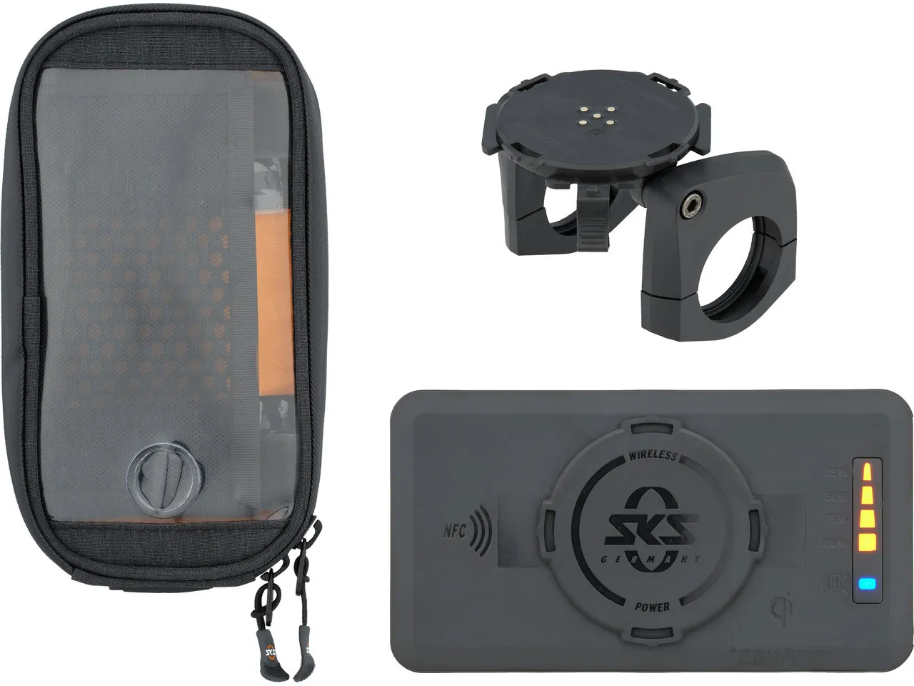 SKS Compit+ Smartphonehalterung mit +Com/Unit Powerbank und Com/Smartbag, Black, One Size SKS Compit+ Smartphonehalterung mit +Com/Unit Powerbank und Com/Smartbag, Black, One Size
