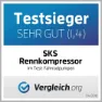 SKS Rennkompressor Gulvpumpe, Orange, 650mm / 230psi
