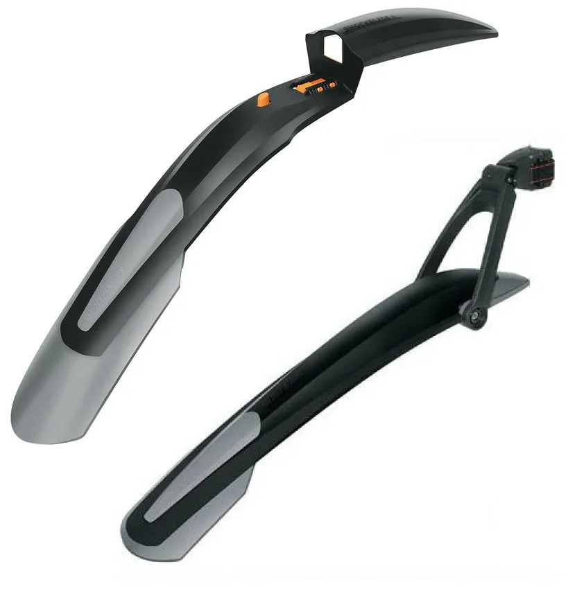 SKS Skjermsett med Shockblade II + X-Blade 26/27,5, Svart/grå SKS Skjermsett med Shockblade II + X-Blade 26/27,5, Svart/grå