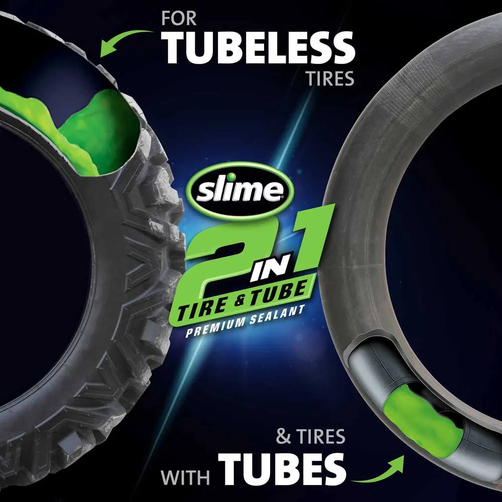 Slime 2 In 1 Tubeless 946ml Slangeløst Tetningsmiddel, Green, One Size