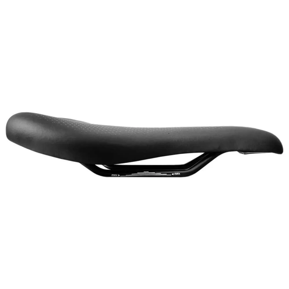 Smanie At-sport Steel Sykkelsete, Black, 142mm
