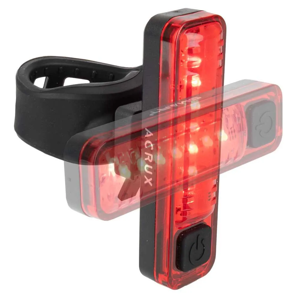 Smart Acrux Baklys, Black / red, 10 Lysstyrker Smart Acrux Baklys, Black / red, 10 Lysstyrker