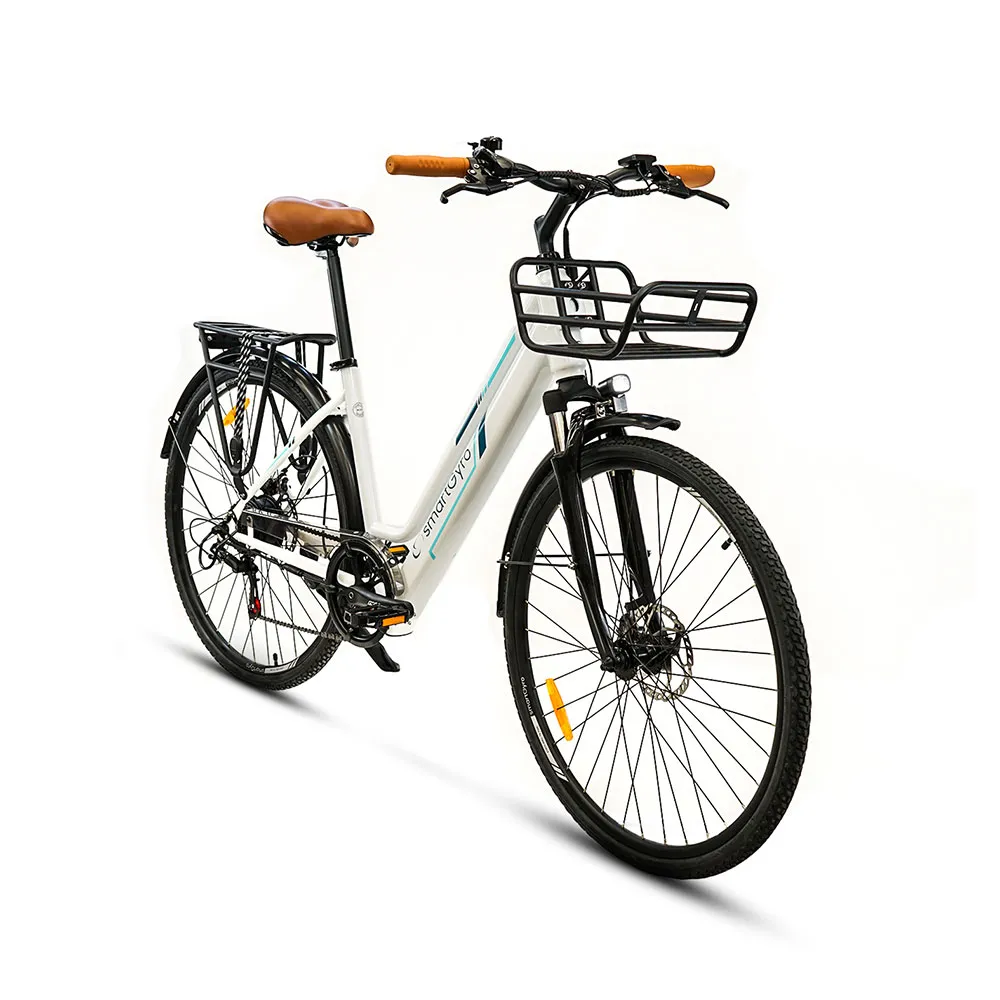 Smart Sunset Elektrisk Sykkel, White, One Size, 250Wh, Elsykkel