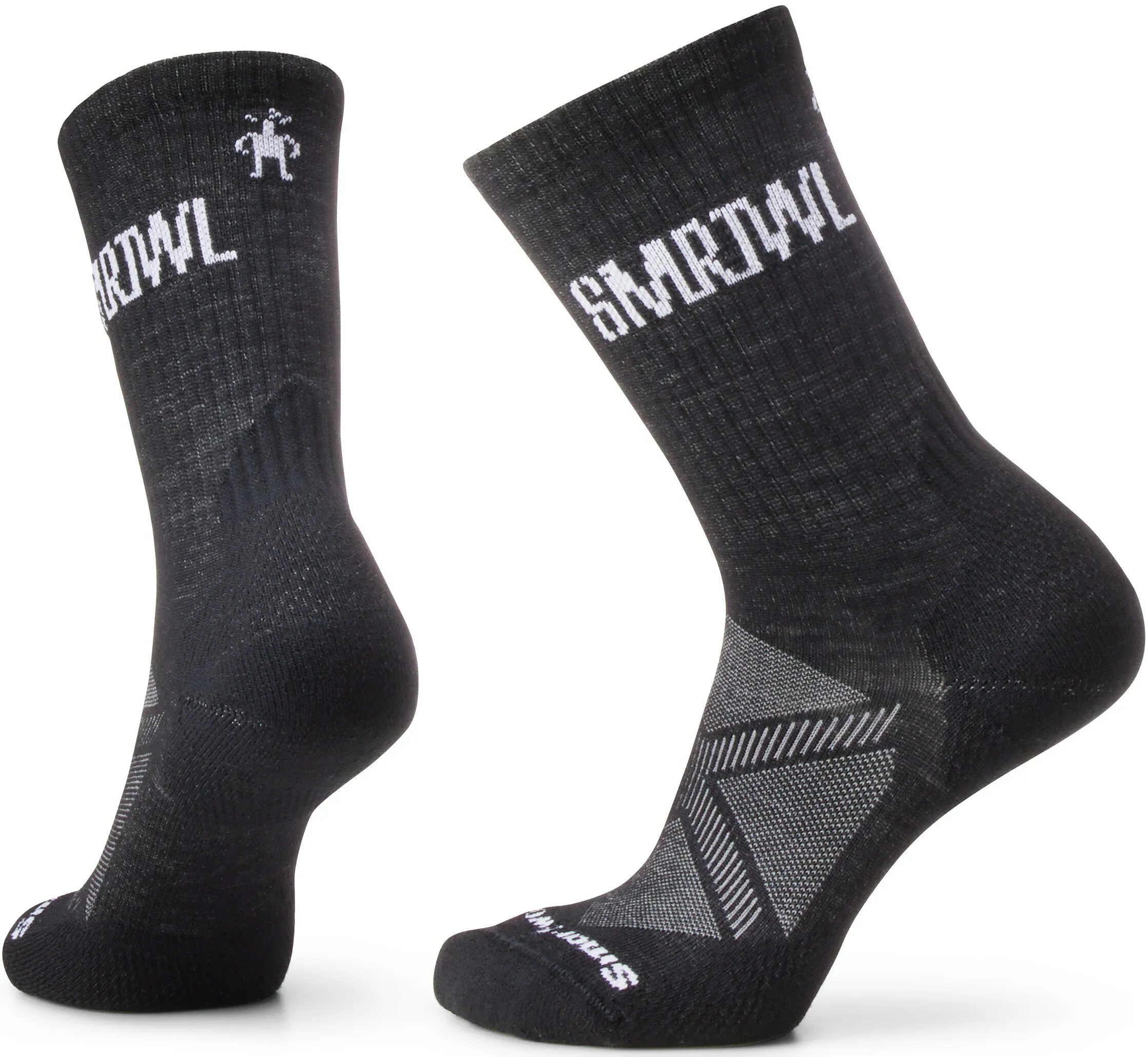 SmartWool Athletic Logo Crew, Black