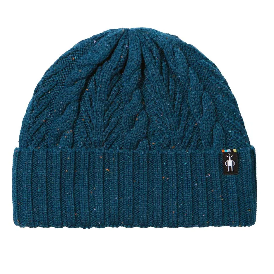 SmartWool Cable Knit Lue, Twilight blue donegal