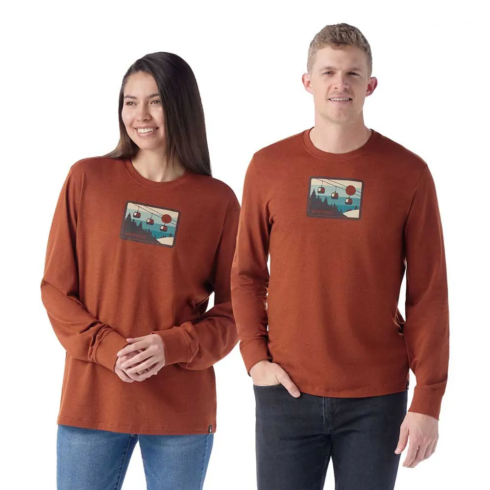 SmartWool Gondola Ride Graphic Langarmet T-skjorte
