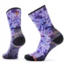 SmartWool Hike Light Cushion New Print 1 Crewsokker, Purple iris