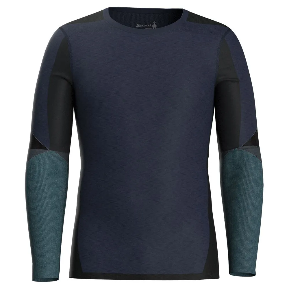 SmartWool Intraknit Merino 200 Colorblock Langarmet Baselag, Deep navy / twilight SmartWool Intraknit Merino 200 Colorblock Langarmet Baselag, Deep navy / twilight