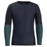 SmartWool Intraknit Merino 200 Colorblock Langarmet Baselag, Deep navy / twilight