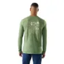 SmartWool Merino Hemp Blend Gear Up Langarmet T-skjorte, Fern green heather