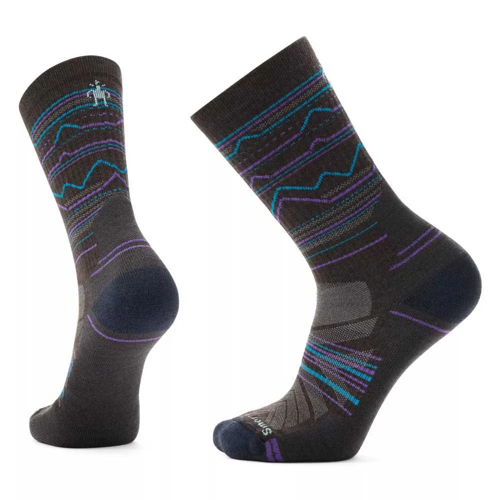 SmartWool Performance Hike Light Cushion Mountain Range Pattern Crewsokker