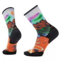 SmartWool Run Targeted Cushion Singletrack Print Crewsokker SmartWool Run Targeted Cushion Singletrack Print Crewsokker