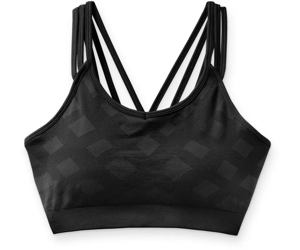 SmartWool Seamless Strappy Sport Bra Women, Black