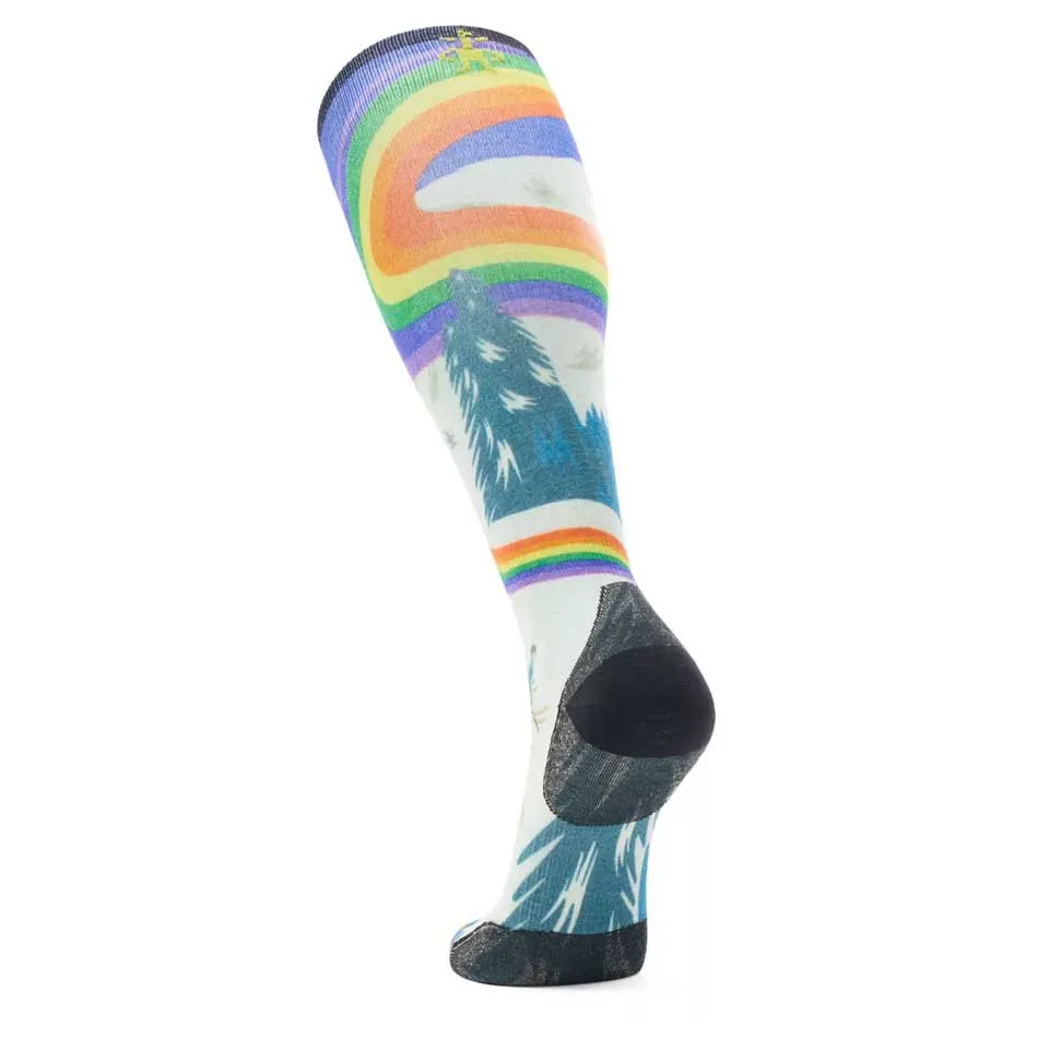 SmartWool Ski Zero Cushion Rainbow Trails Print Otc Sokker
