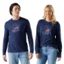 SmartWool Snowcat Graphic Langarmet T-skjorte, Deep navy