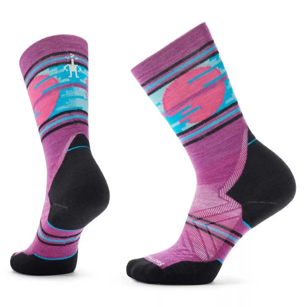 SmartWool Trail Run Targeted Cushion Sunset Trail Crewsokker