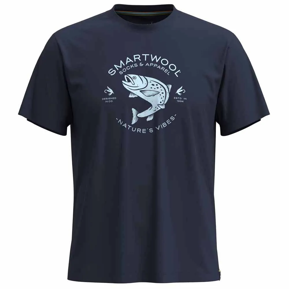SmartWool Trout Fishing Graphic Kortarmet T-skjorte SmartWool Trout Fishing Graphic Kortarmet T-skjorte