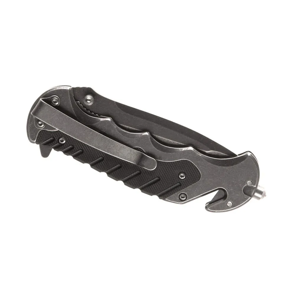 Smith Border Guard Swbg10s Serrated Tanto Lommekniv, Black, One Size