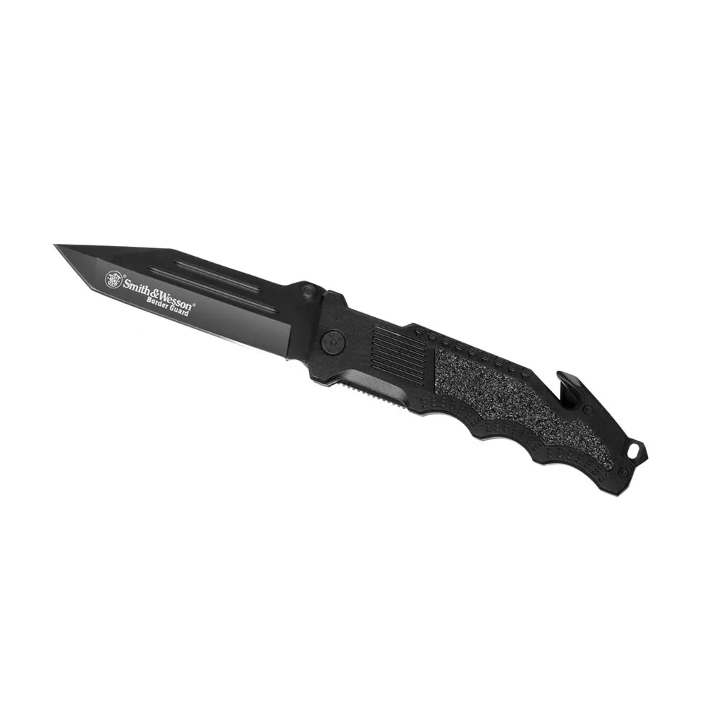 Smith Border Guard Swbg2t Tanto Folder Lommekniv, Black, One Size Smith Border Guard Swbg2t Tanto Folder Lommekniv, Black, One Size