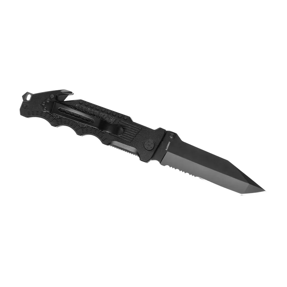 Smith Border Guard Swbg2ts Serrated Tanto Folder Lommekniv, Black, One Size Smith Border Guard Swbg2ts Serrated Tanto Folder Lommekniv, Black, One Size