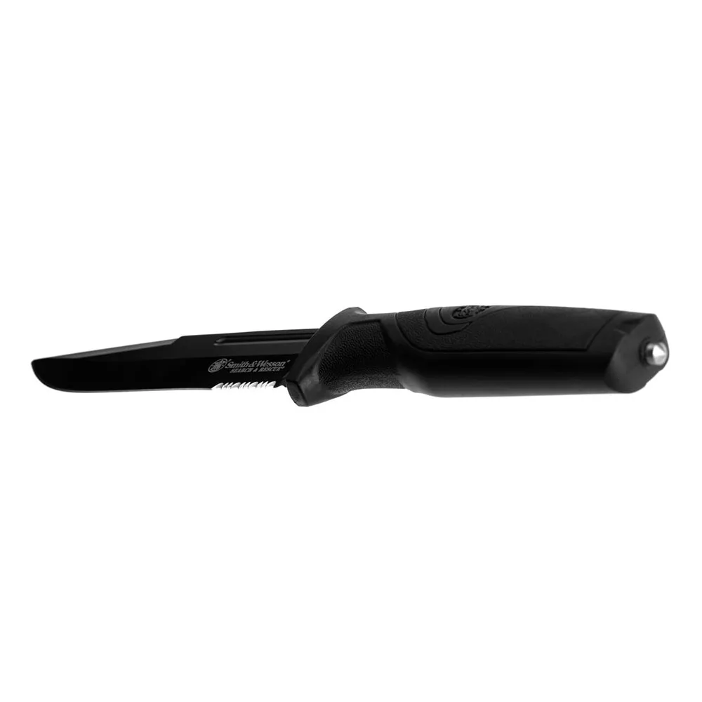 Smith Search&rescue Tanto Fixed Blade Kniv, Black, One Size
