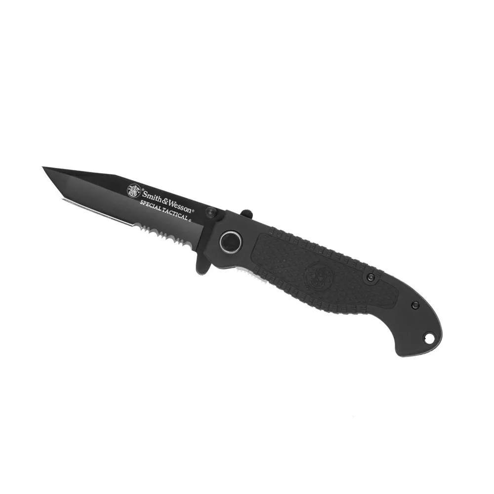 Smith Special Tactical Cktacbs Serrated Tanto Folder Lommekniv, Black, One Size Smith Special Tactical Cktacbs Serrated Tanto Folder Lommekniv, Black, One Size