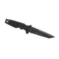 Smith Sw7s Fixed Blade Serrated Tanto Kniv