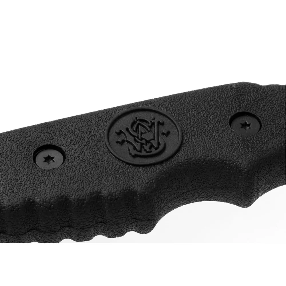 Smith Sw7s Fixed Blade Serrated Tanto Kniv, Black, One Size Smith Sw7s Fixed Blade Serrated Tanto Kniv, Black, One Size