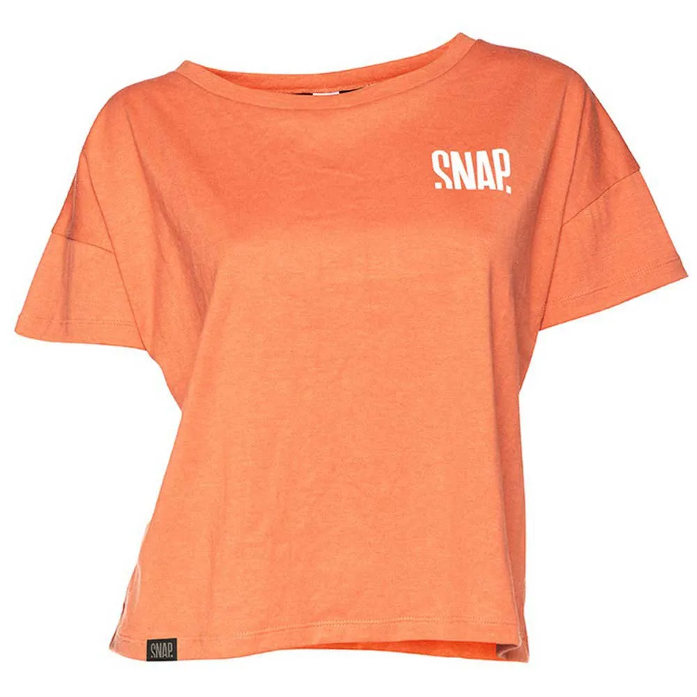 Snap Climbing Crop Hemp Kortarmet T-skjorte, Terracota Snap Climbing Crop Hemp Kortarmet T-skjorte, Terracota
