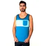 Snap Climbing Two-colored Pocket Ermeløs T-skjorte, Steel blue