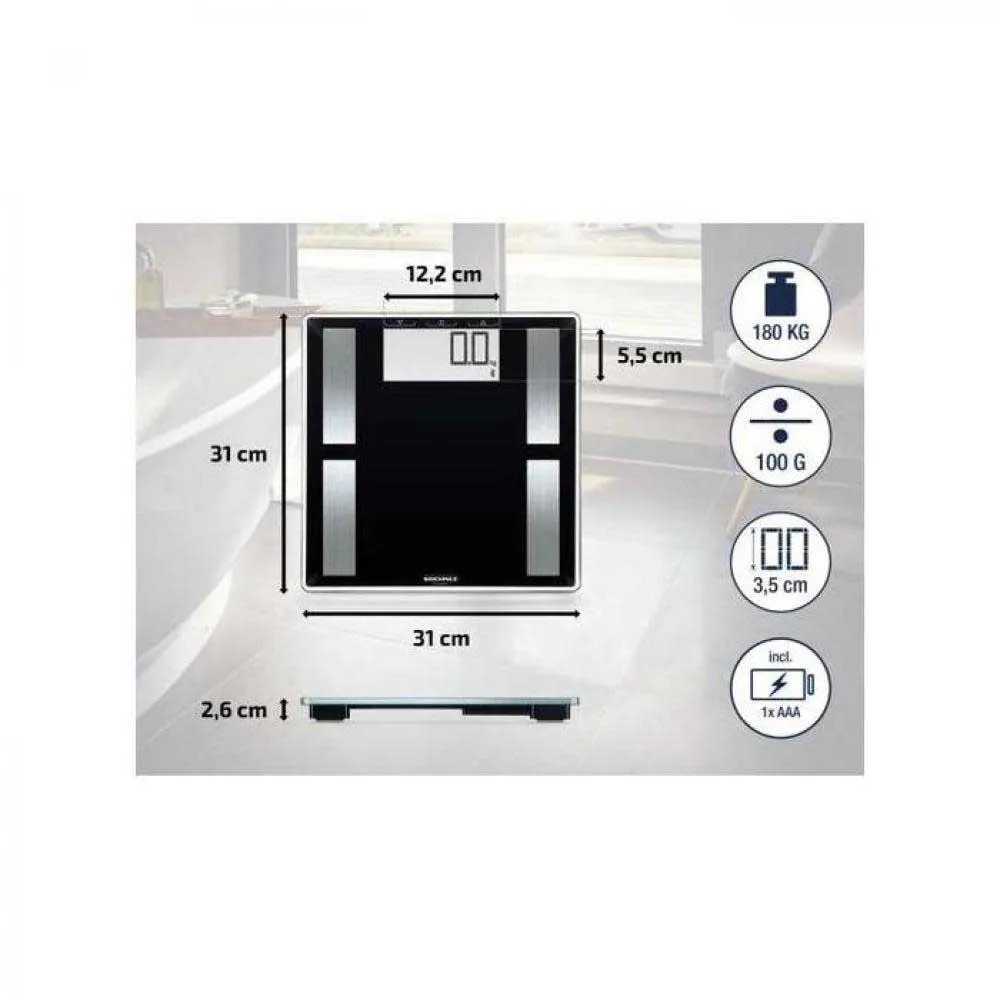 Soehnle Shape Sense Connect 50 Vekt, Black, One Size
