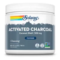 Solaray Aktivt Kull Kokosnøtt 150gr Solaray Aktivt Kull Kokosnøtt 150gr