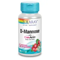 Solaray D-mannose+cranactin Kosttilskudd 60 Enheter