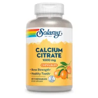 Solaray Kalsiumsitrat 1000 Mg Appelsin 60 Enheter