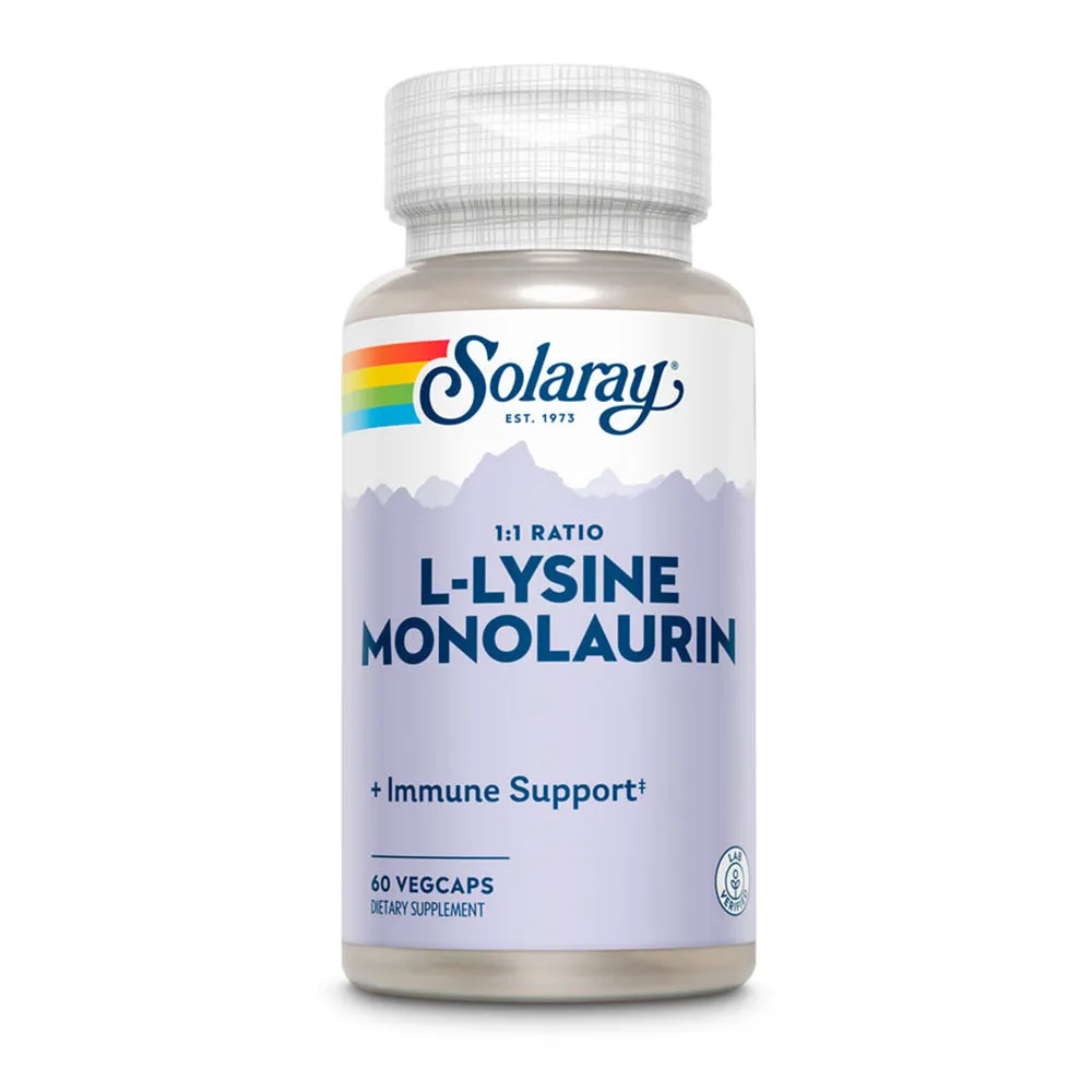 Solaray L-lysine Monolaurin Kapsler 60 Enheter, Multicolour, One Size Solaray L-lysine Monolaurin Kapsler 60 Enheter, Multicolour, One Size