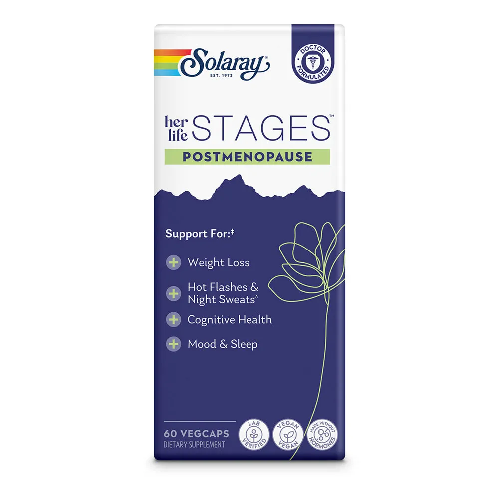 Solaray Postmeno Stages Kapsler 60 Enheter, White / silver, One Size Solaray Postmeno Stages Kapsler 60 Enheter, White / silver, One Size