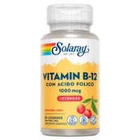 Solaray Vitamin B-12 + Folsyre 1000mcgr 90 Enheter