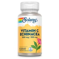 Solaray Vitamin C 500 Mg + 300 Mg Solhatt 60 Enheter Solaray Vitamin C 500 Mg + 300 Mg Solhatt 60 Enheter