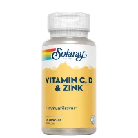 Solaray Vitamin C D Zink 30 kapsler