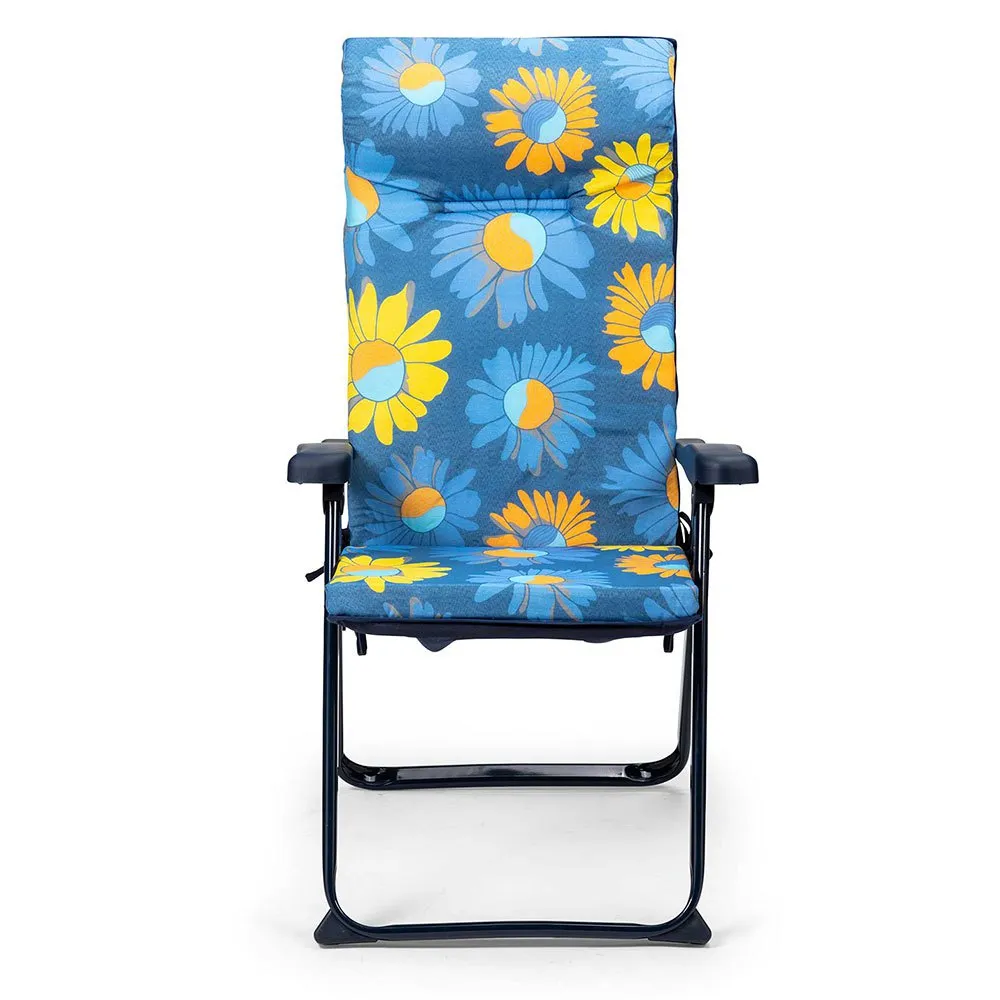 Solenny 6-posisjoners Sammenleggbar Lenestol 114x7x2 Cm unisex, Blue / yellow, One Size