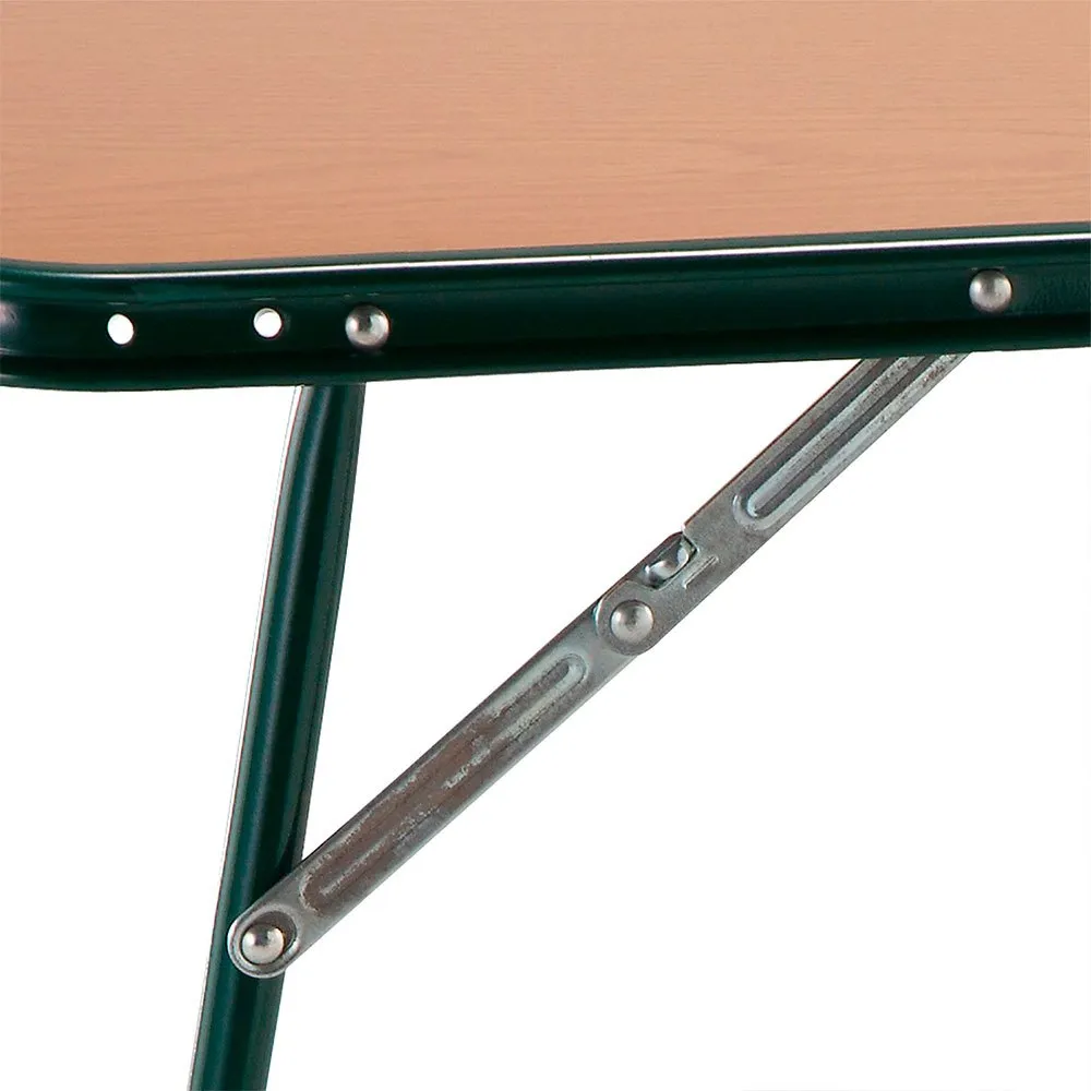 Solenny Durolac Sammenleggbart Campingbord 82x58x66 Cm unisex, Green / brown, One Size