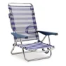 Solenny Lav Sammenleggbar Stol 4 Posisjoner 86x81x62 Cm unisex, Navy / white, One Size