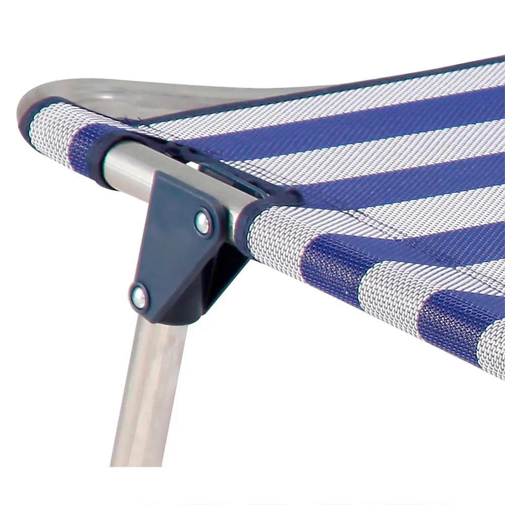 Solenny Lav Sammenleggbar Stol 4 Posisjoner 86x81x62 Cm unisex, Navy / white, One Size